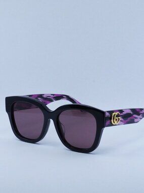 Gucci GG1556S 004 Sunglasses Shiny Brown Square Frame, Brown Gradient Lenses New Gucci GG1556S 004 Shiny Brown/Brown Gradient 50-25-140  main image 2
